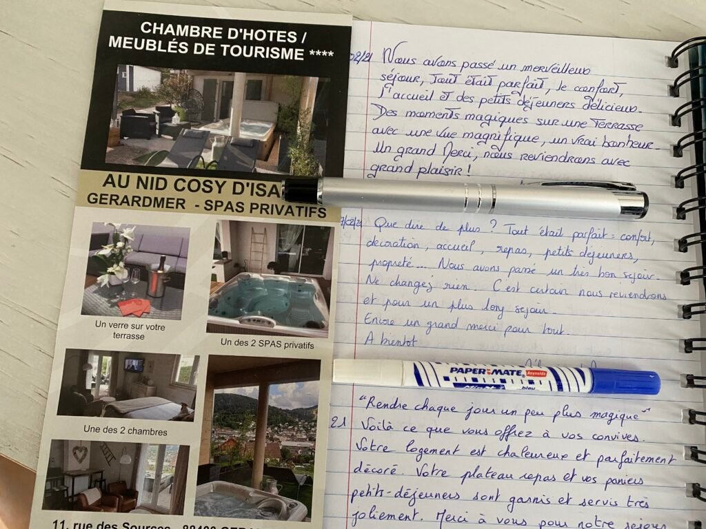 Extrait du livre d'or